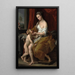 Venus acariciando a Cupido - Pompeo Batoni — cuadro enmarcado en la pared