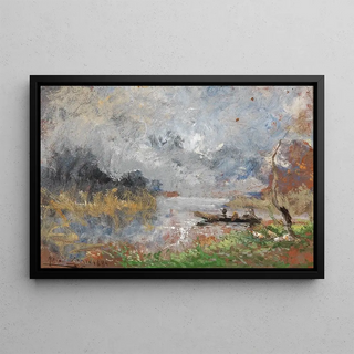 Pompeo Mariani - A Boat Trip on a Lake.webp