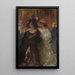 Dos damas elegantes - Pompeo Mariani — cuadro enmarcado en la pared