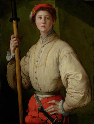 Pontormo Jacopo Carucci - Portrait of a Halberdier.webp