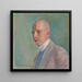 Retrato de Émil Hasselblatt - Harald Brun — cuadro enmarcado en la pared