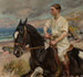 Portrait of Hérthier de Boislambert on horseback - Wojciech Kossak — artwork view