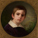 Retrato de la infancia de Ferdynand Radziwi - Johannes Samuel Otto — presentado en un interior