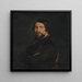 Portrait of a Man - Francesco Hayez — framed artwork on a wall