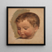 Retrato de un niño - Adolph Tidemand — cuadro enmarcado en la pared