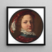 Retrato de un niño - Angelo Caroselli — cuadro enmarcado en la pared