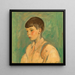 Retrato de un niño - Bernard Meninsky — cuadro enmarcado en la pared