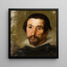 Retrato de un hombre - Seguidor de Diego Velázquez — cuadro enmarcado en la pared