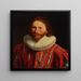 Retrato de un hombre - Seguidor de Simon Vouet — cuadro enmarcado en la pared