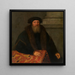 Retrato de un hombre - Willem Key — cuadro enmarcado en la pared