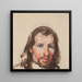 Retrato de un campesino - Piotr Michaowski — cuadro enmarcado en la pared