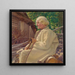 Retrato de un anciano - Ivan Abota — cuadro enmarcado en la pared