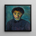 Retrato de una niña - Alexander Kanoldt — cuadro enmarcado en la pared