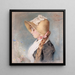 Retrato de una dama - Jenny Nyström — cuadro enmarcado en la pared