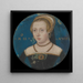 Portrait of an Unknown Lady - Lucas Horenbout — framed artwork on a wall