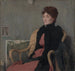 Retrato de una mujer - Edmond François Aman-Jean — vista de la obra
