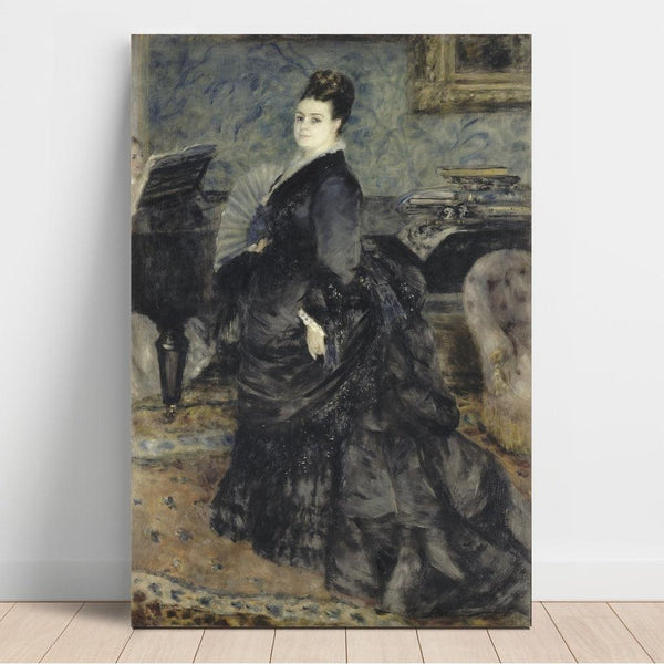 Portrait d'une femme, appelée Mme Georges Hartmann - Pierre-Auguste Renoir | Reproduction Tableau Décoration murale affiche copie