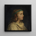Retrato de una niña de perfil - Albert Anker — cuadro enmarcado en la pared