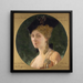 Retrato de Cécile Sorel 1873-1966, socia de la Comédie-Française en el papel de la condesa del matrimonio de Figaro - Louis Édouard Fournier — cuadro enmarcado en la pared