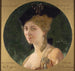 Retrato de Cécile Sorel 1873-1966, socia de la Comédie-Française en el papel de la condesa del matrimonio de Figaro - Louis Édouard Fournier — vista de la obra