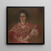 Portrait Painting of Dorothea A. Dreier - Walter Shirlaw — framed artwork on a wall