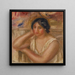 Retrato de Gabrielle - Pierre-Auguste Renoir — cuadro enmarcado en la pared