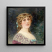 Retrato de Gabrielle Robinne, socia de la Comédie-Française en el papel de Elmire en El Tartuffe - Louis Édouard Fournier — cuadro enmarcado en la pared
