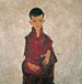 Retrato de Herbert Reiner - Egon Schiele — vista de la obra