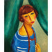 Reproduction of the painting Portrait painting of Marguerite Gros, sister of Mrs. Renée Kisling - Moïse Kisling
