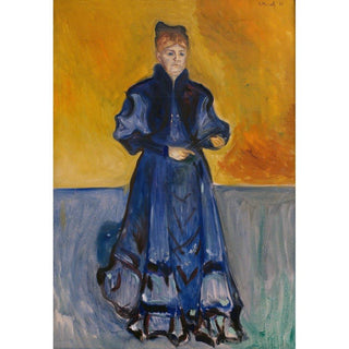 Portrait de Mme Förster-Nietzsche - Edvard Munch | Reproduction Tableau Décoration murale affiche copie