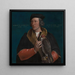 Portrait painting of Robert Cheseman - Hans Holbein the Younger — framed artwork on a wall