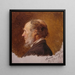 Retrato de Simon Toldstad, estudio - Adolph Tidemand — cuadro enmarcado en la pared