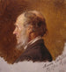 Retrato de Simon Toldstad, estudio - Adolph Tidemand — vista de la obra