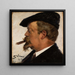 Retrato de Vilhelm Rosenstand - Peder Severin Krøyer — cuadro enmarcado en la pared