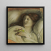Retrato de convaleciente de Emma Madox Brown - Ford Madox Brown — cuadro enmarcado en la pared