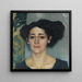 Retrato de dama - Leo Putz — cuadro enmarcado en la pared