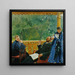 Retrato de familia de la familia Polenow - Boris Kustodiev — cuadro enmarcado en la pared