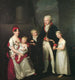 Retrato familiar del comerciante de Lübeck Marc André Souchay 1759-1814, su esposa Cornelia 1765-1838 y sus hijos - Friedrich Carl Gröger — vista de la obra