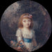 Retrato de una niña en un parque - Li Louis PrinSalbreux — presentado en un interior