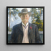 Retrato del compositor Thorvald Lammers - Erik Werenskiold — cuadro enmarcado en la pared