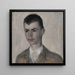 Portrait of the artist's brother Svend Hammershøi - Vilhelm Hammershøi — framed artwork on a wall