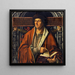 retrato idealizado de Virgilio - Círculo de Ambrosius Holbein — cuadro enmarcado en la pared