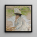 retrato sin título de Mme Chase - William Merritt Chase — cuadro enmarcado en la pared