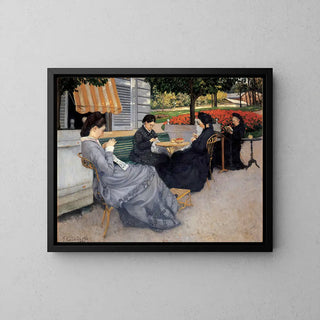 Reproduction tableau | Portraits à la campagne - Gustave Caillebotte | Poster - Toile - Aluminium