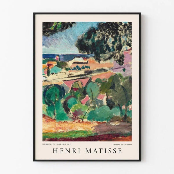Póster “Paisaje de Collioure" por Henri Matisse