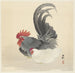 Gallina y gallo - Ohara Koson — vista de la obra