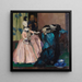 White Doll Painting - Leo Putz — framed artwork on a wall