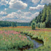 Prairie d'été Pobojka - Stanislav Yulianovich Zhukovsky — presentado en un interior