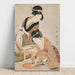 Reproducción del cuadro Preparación de pescado crudo - Kitagawa Utamaro