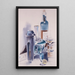 Hospitalidad - Preston Dickinson — cuadro enmarcado en la pared